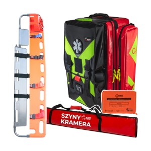 Zestaw PSP R1 w plecaku (KSRG 02.2026) z szynami typu Splint + Deska
